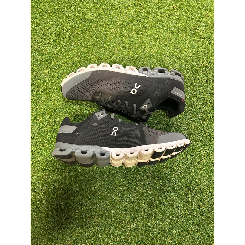 On Cloud flyer Mens 11.5 Wide 2E Black Grey Running Shoes 45.99229